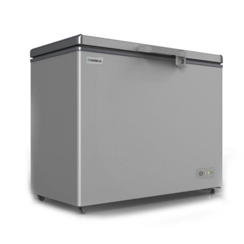 Congélateur deska horizontal 500 litres gris
